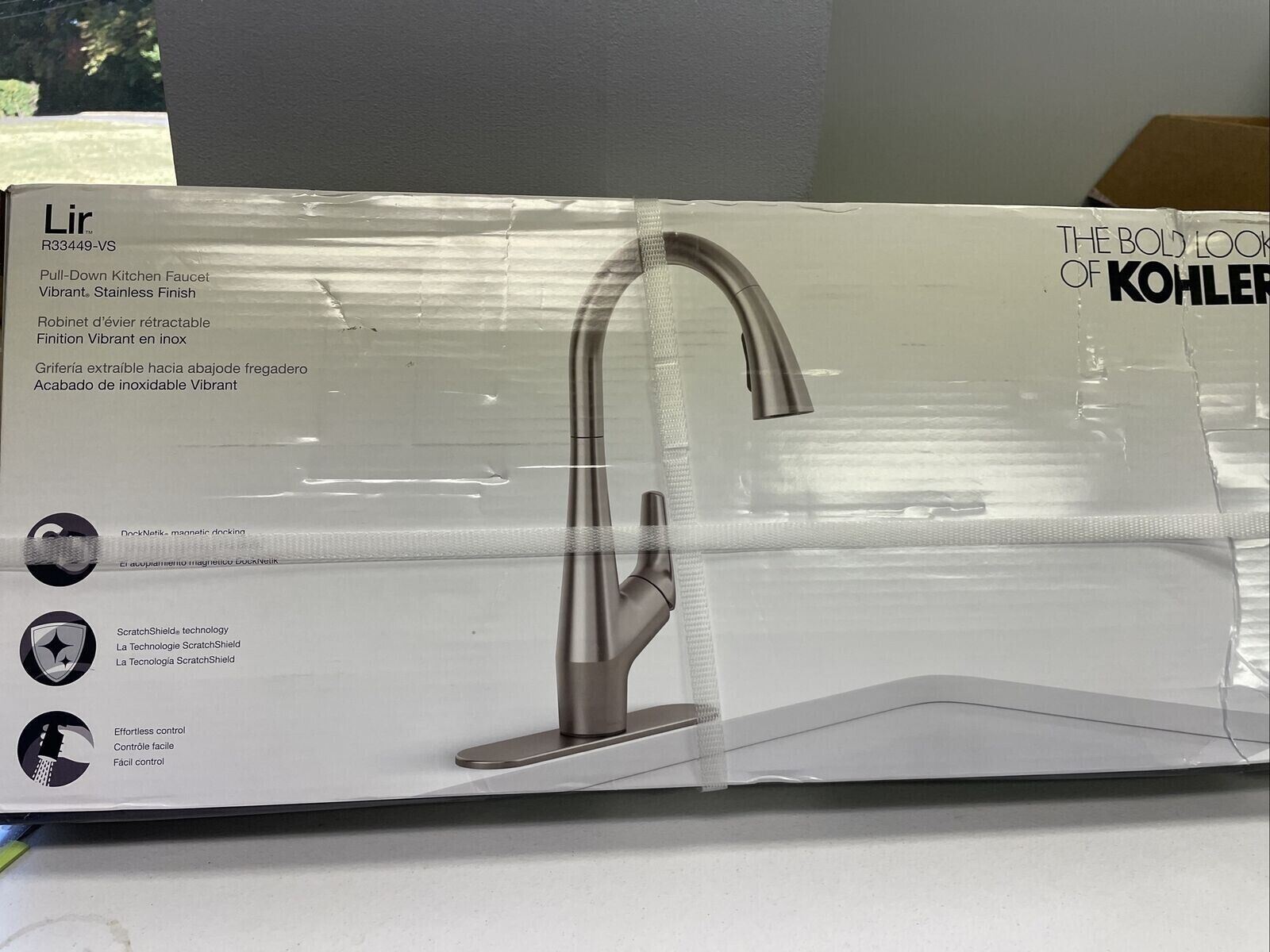 Kohler Lir R33449VS Pulldown Kitchen Faucet Vibrant Stainless Finish