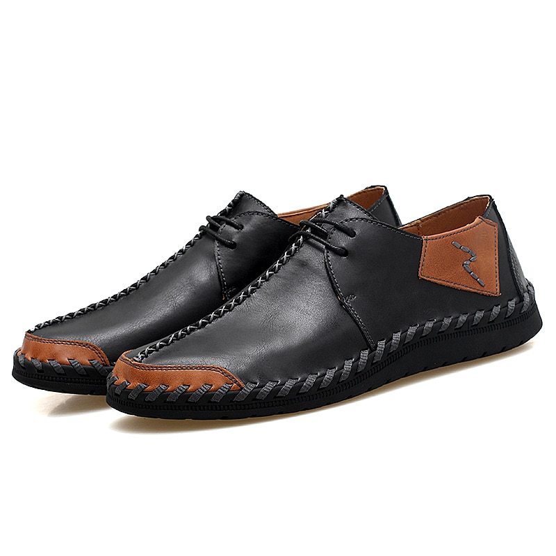 New Men's Casual Shoes Fashion Comfortable Men's Shoes High Quality Leather Driv