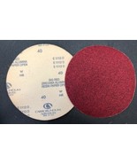 Carborundum 1958 8&quot; Big Red Zirconia Alumina Resin Paper Discs 40 Grit 2... - $4.95