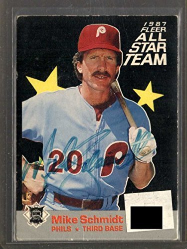Mike Schmidt Signed Autographed 1987 Fleer All-Star Team Baseball Card - Philade - Other Vintage ...