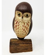 1984 Saw-Wet OWL Hand Carved by Betty Baldwin for Franklin W Hatch Co - $29.49