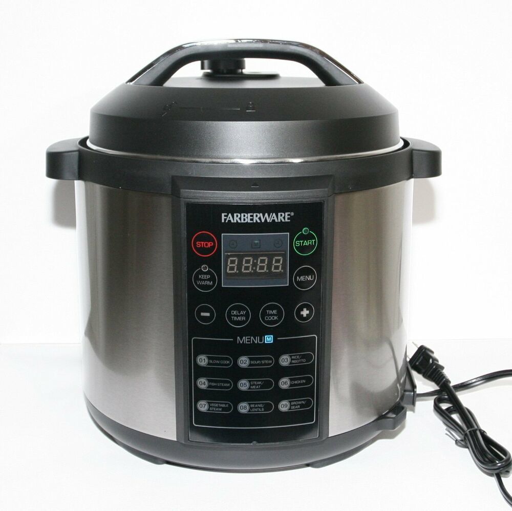 Farberware WMCS6004W 6Qt Digital Pressure Cooker Saucepans & Stockpots