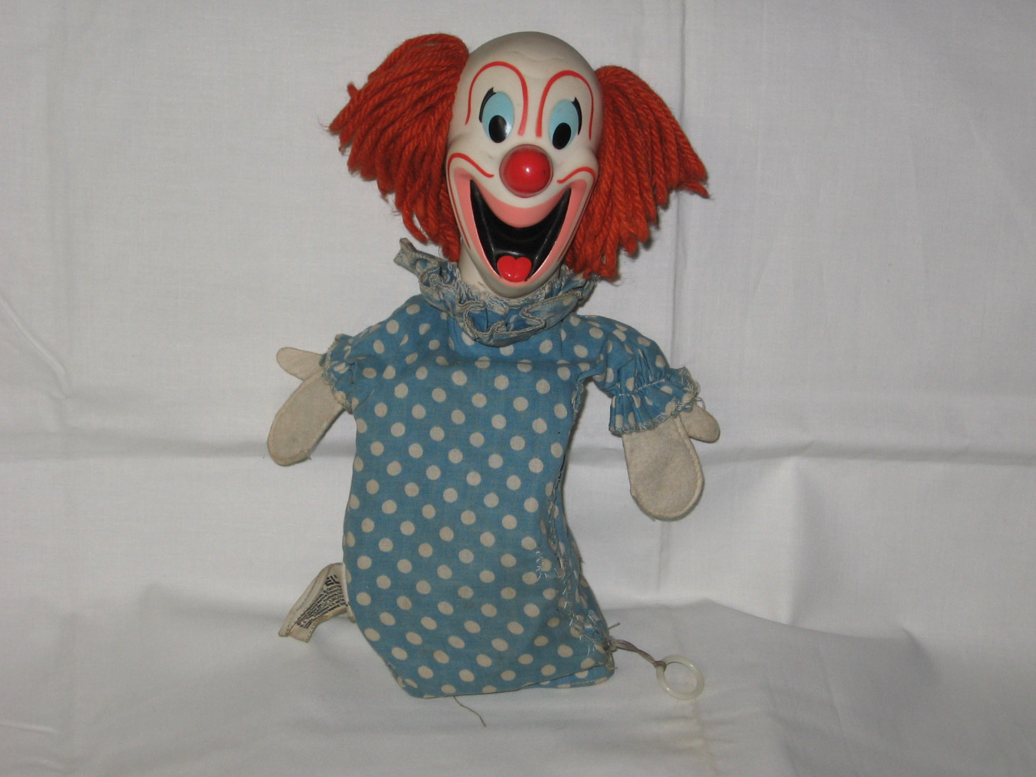 vintage 1963 mattel bozo the clown talking hand puppet - Pre-1970