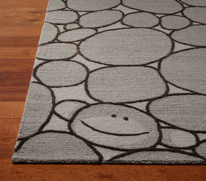 Brand New Pottery Barn Kids MONKEY GRAY Area Rug 5x8 Rugs & Carpets