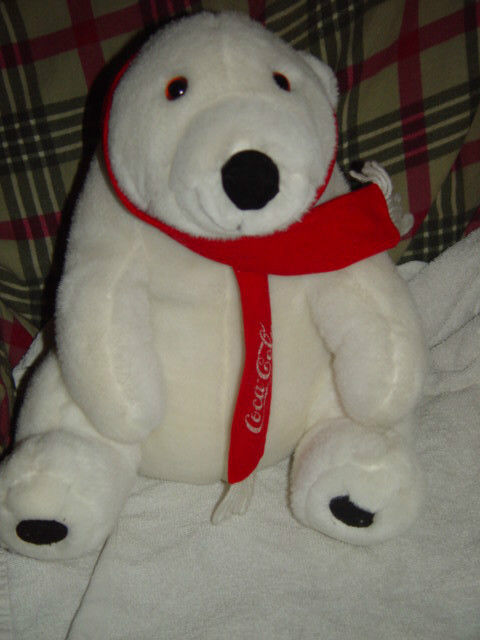 coca cola polar bear beanie baby