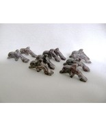 Five Pairs of Stone Speckled Dolphin Charms - $8.00
