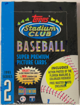 1993 Topps Stadium Club MLB Baseball Factory Sealed Hobby Box-  Series 2... - $49.95