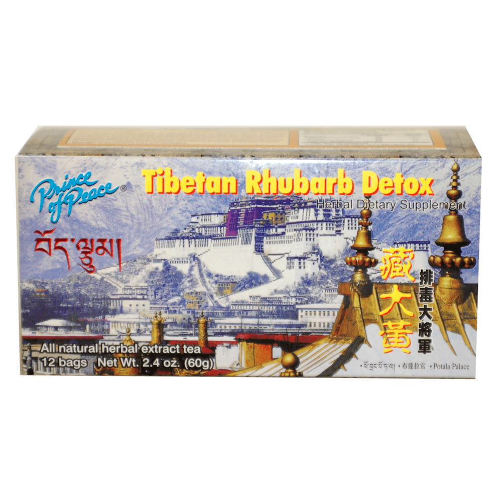Prince of Peace Tibetan Rhubarb Detox Tea, 12 Bags
