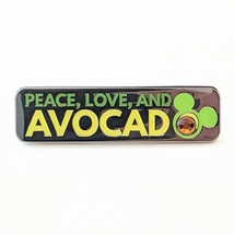 Disney Food Lapel Pin: Peace, Love, and Avocado, Mickey Icon - $12.90