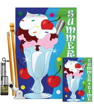 Summer Time Ice Cream - Applique Decorative Flags Kit FK106051-P2 - $99.97