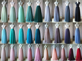 DARK GREEN Bridesmaid Full Tulle Skirt High Waist Plus Size Tulle Maxi Skirt image 10