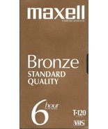 Maxell VHS T-120 6 Hour Bronze Standard Quality VHS Tapes - NEW/SEALED - $19.80