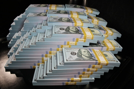 FULL 100,000 PRINT Realistic Prop Money New Fake Dollar Bills REAL CASH ... - £52.10 GBP