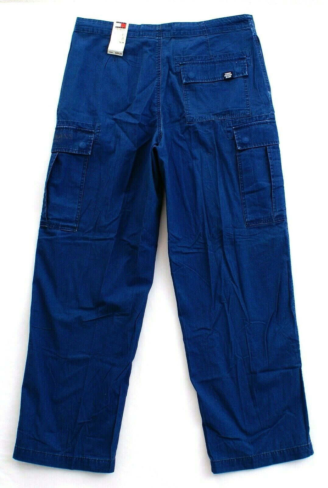 Tommy Hilfiger Tommy Jeans Blue Cotton Cargo Pants Men's NWT - Pants