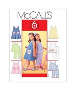 McCall&#39;s Patterns M4006 Children&#39;s and Girls&#39; Dresses, Top and Pants, Si... - $7.43