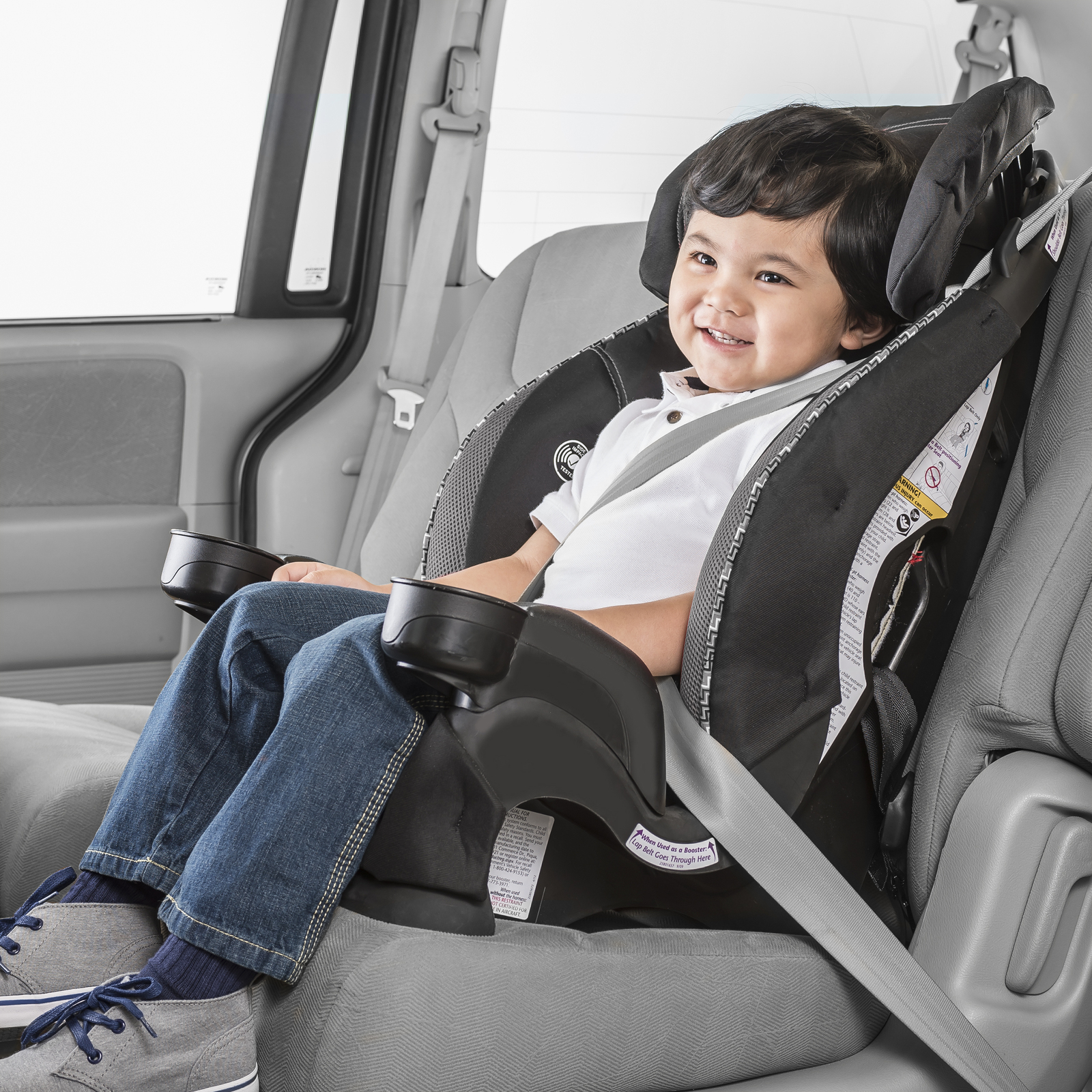 Evenflo Chase Sport Harnessed Booster Car Seat, Jayden Booster to 80lbs