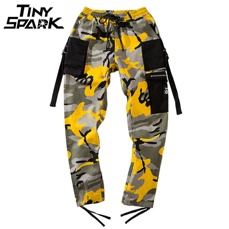 yellow camo trousers