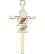 Communion Chalice Wall Cross - Gold  - $32.99