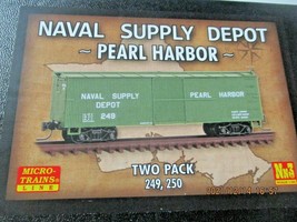 Micro-Trains # 99400954 Navy Supply Depot Pearl Harbor 2 Pack #249 #250 Nn3 image 1