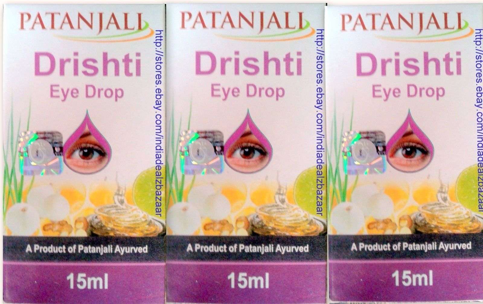 Divya Patanjali Drishti Eye Drops Ayurvedic For Natural Care 10 ML Free