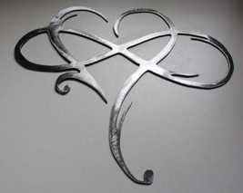 Infinity Heart - Metal Wall Art - Silver 18 1/2&quot; x 15&quot; - $40.57