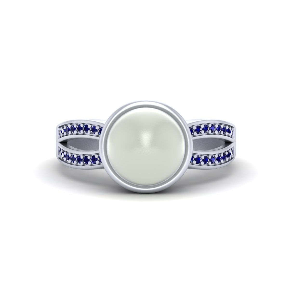 Cultured Freshwater Off White Pearl Ring June Birthstone Promise Ring Free Ship