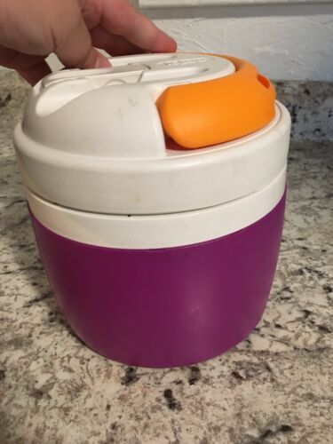 IGLOO ELITE ROUND COOLER 1/2 Gallon Purple White Canine DOG Beverage ...