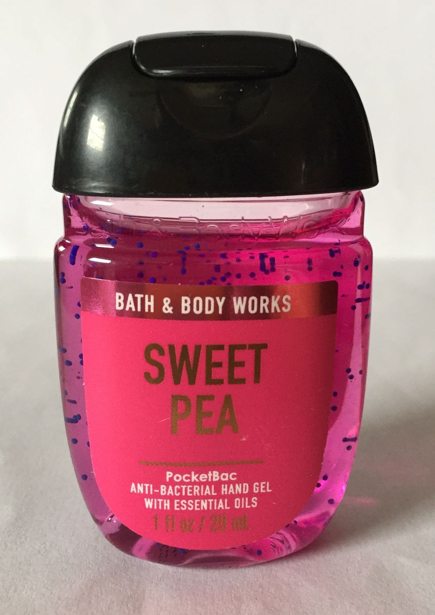 Bath and Body Works SWEET PEA Pocketbac Anti-Bacterial Hand Gel *NEW*