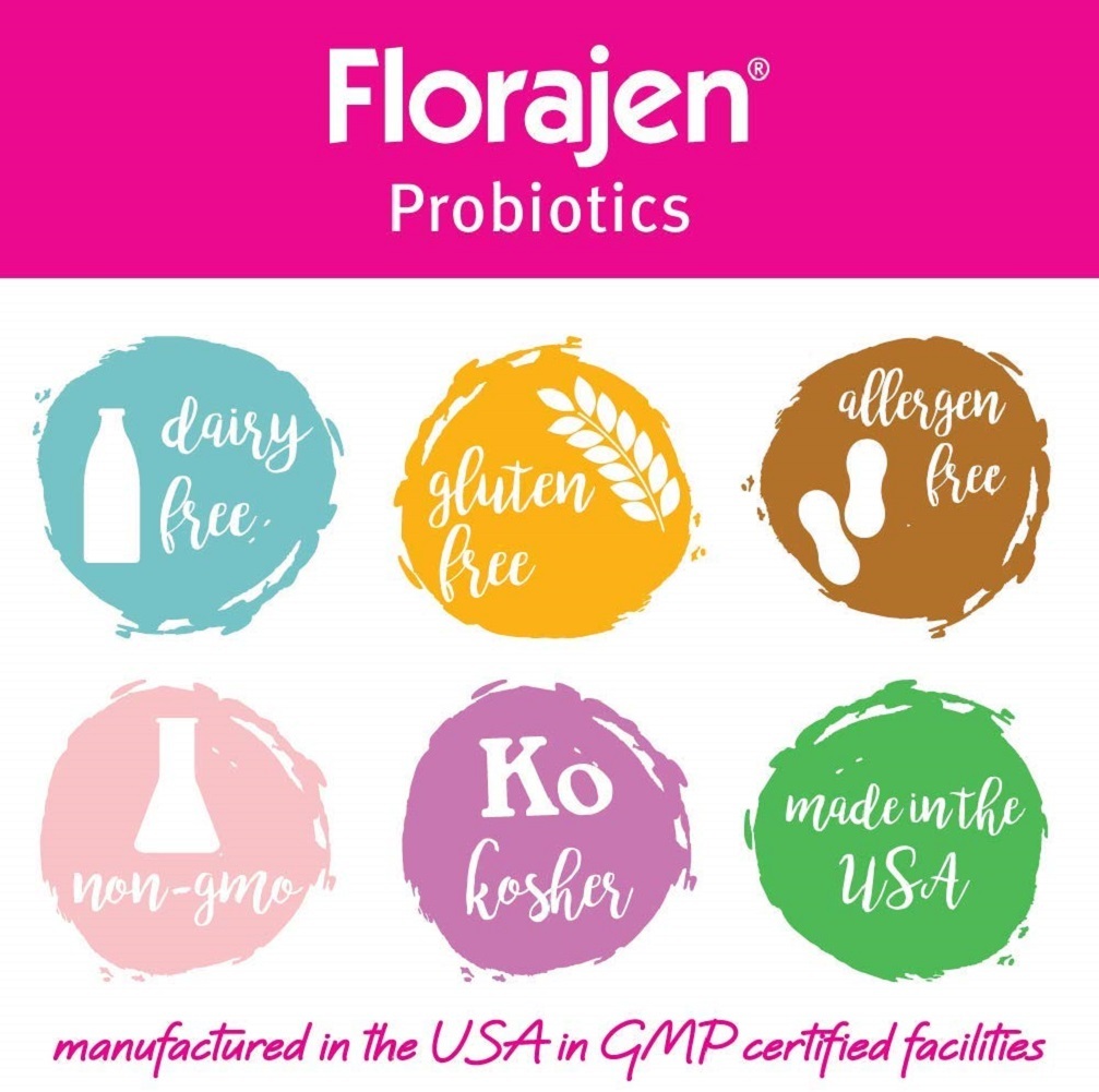 Florajen Acidophilus High Potency Refrigerated Probiotics Supports 90