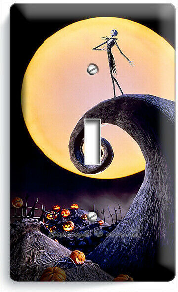 NIGHTMARE BEFORE CHRISTMAS JACK SKELLINGTON 1 GANG LIGHT SWITCH PLATE ...