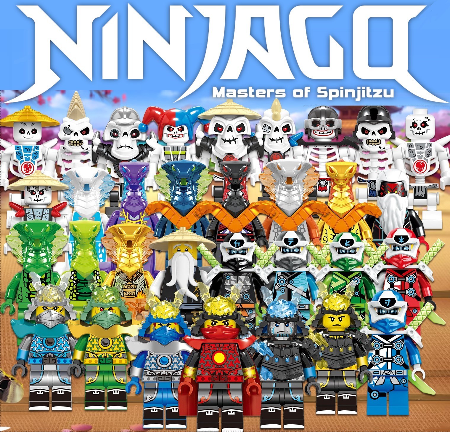 Ninjago Season 12 New Custom Set 32 Minfigures Lot Building Toys And Blocks 6488