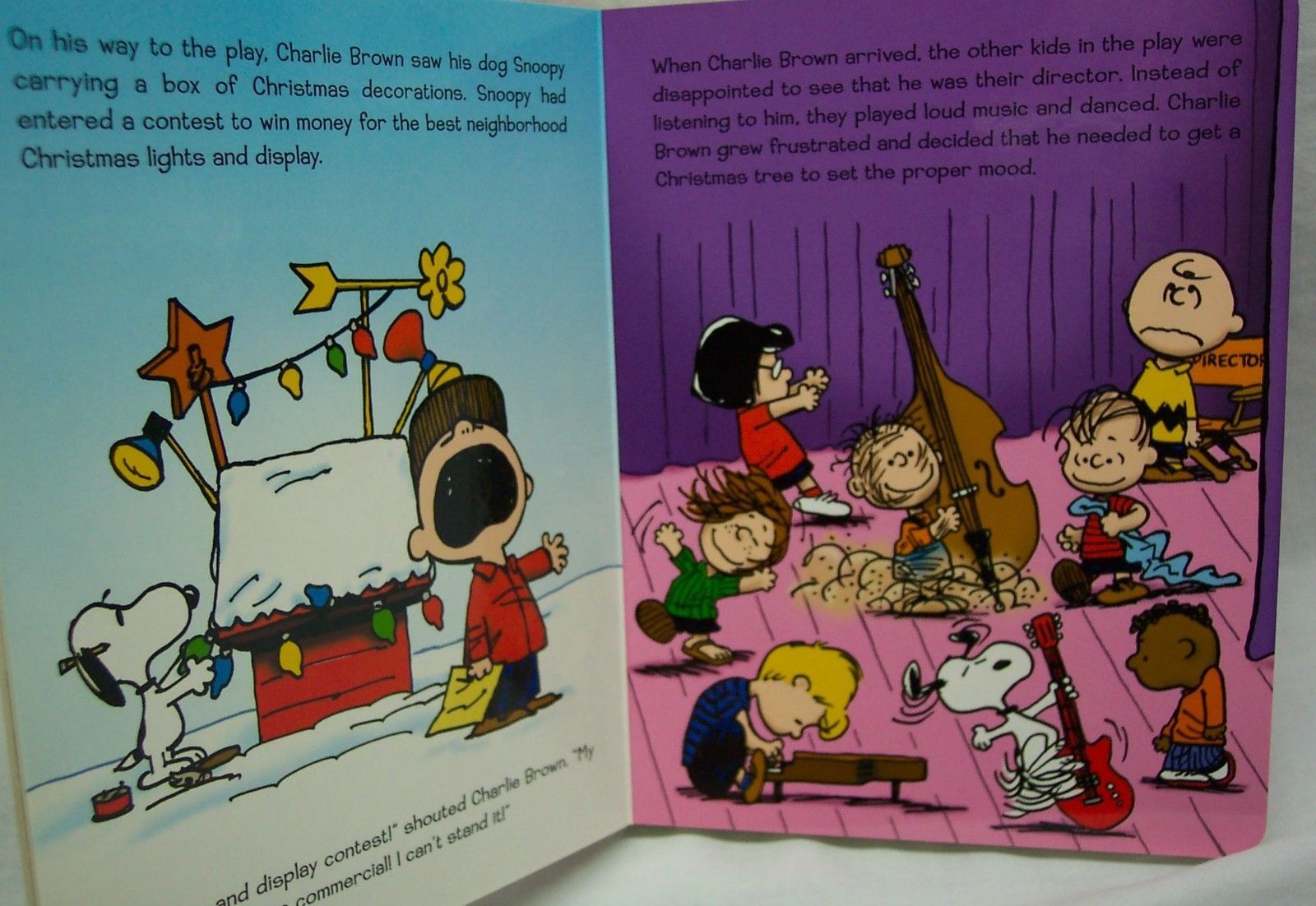 Peanuts A CHARLIE BROWN CHRISTMAS by Charles Schulz Hardcover BOARD ...