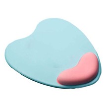 Green Pink Mouse Wrist Rest Pad Heart Shape Mouse Pads with Comfortable ... - $26.78