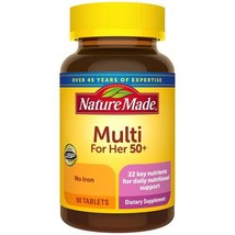 Nature Made Multi For Her 50 Plus No Iron -- 90 Tablets Dietary supplements - $21.99