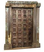 Mogul Interior Antique Doors Rustic Hand Carved Haveli Vintage Indian Te... - £1,875.82 GBP