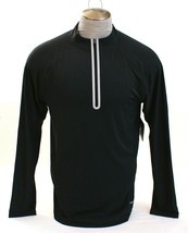 Hind Black 1/2 Zip Long Sleeve Reflective Running Shirt Men&#39;s NWT - $59.99