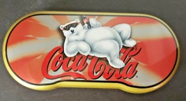 Vintage Coca-Cola Coke Polar Bear Sunglass 90&#39;s Collectible Tin Case - $12.99