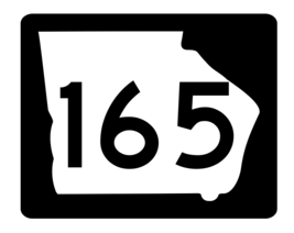Georgia State Route 165 Sticker R3831 Highway Sign - $1.45+