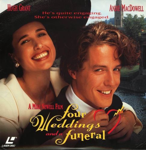 FOUR WEDDINGS AND A FUNERAL ANDIE MacDOWELL LASERDISC RARE - Laserdisc