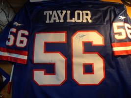 New York Giants 56 Lawrence Taylor Autographed XL Football Jersey Reebok NFL Cla - $225.00