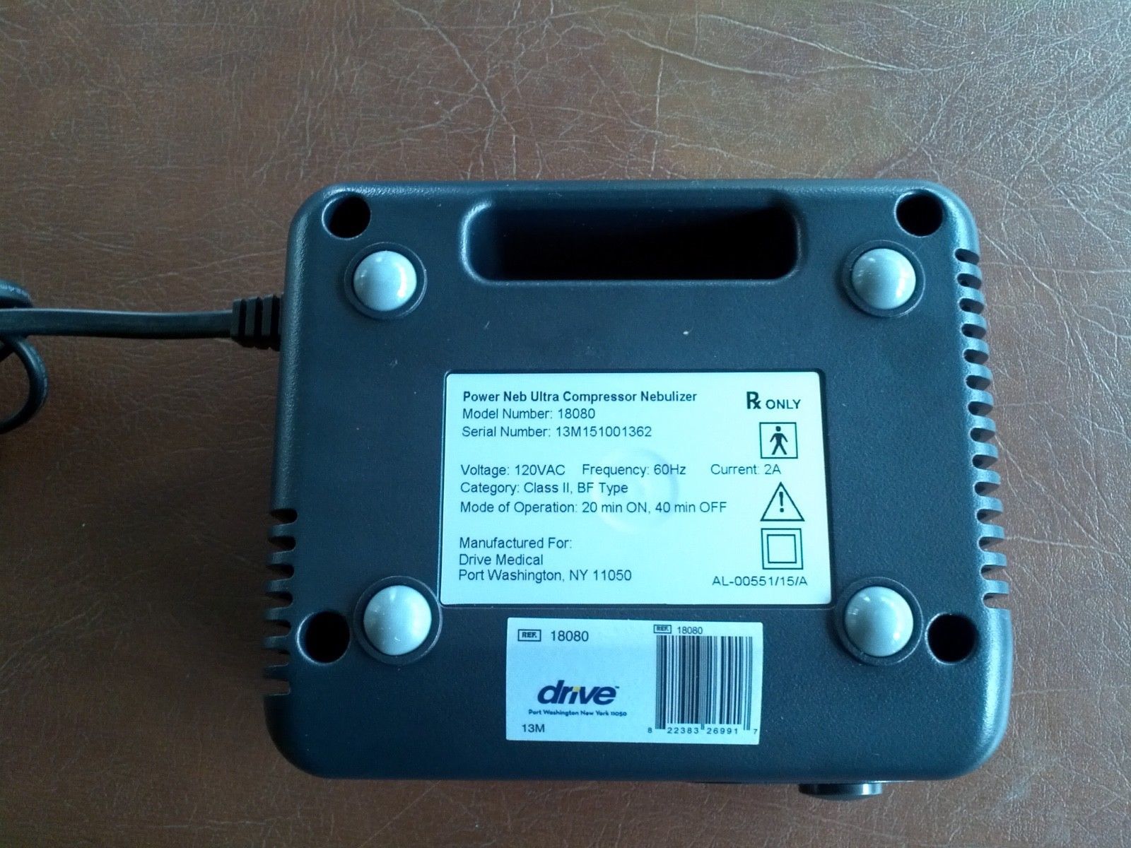 Powerneb Compressor Nebulizer 18080 User Manual