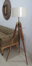 BRASS FINISH TRIPOD FLOOR LAMP STAND FOR LIVING ROOM