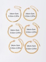 6pcs Simple Chain Bracelet - $5.50