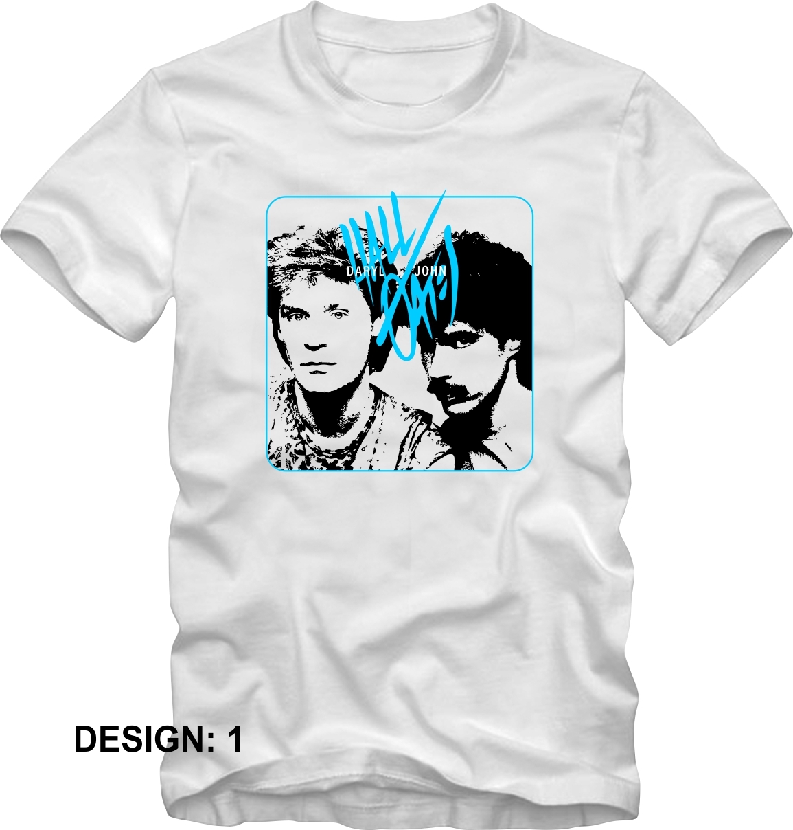 Image of Hall and Oates T-shirt Custom Print and Art Choose from 1 of 3 designs
