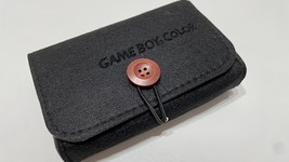Nintendo GAME BOY COLOR GBC FELT Material Soft Case Carrying Bag - Black - $29.99