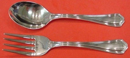 Hepplewhite by Reed and Barton Sterling Silver Baby Set 2pc Original 4 1/2&quot; - $107.91