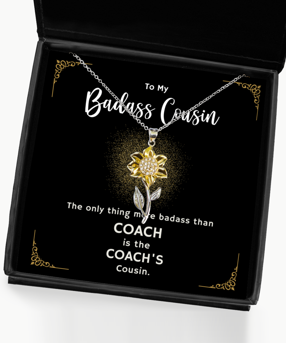 Primary image for Coach Cousin Necklace Gifts, Birthday Present For Coach Cousin, Cousin To 