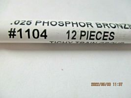 Tichy #1104 Phosphor Bronze Wire .025 Tube of 12 Pieces image 3