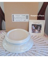 Longaberger Woven Traditions Candle Bowl Holder Ivory Pottery 3163690 Ne... - $26.00