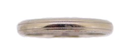 14k White Gold Etched Band 2.9mm Wide (#J3911) - $190.00